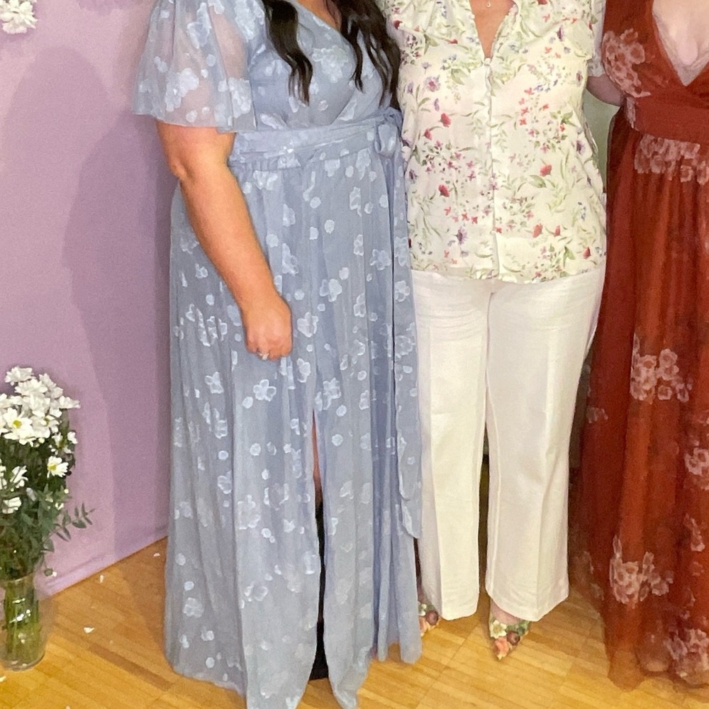 Baltic Born Blue Floral Maxi Dress
